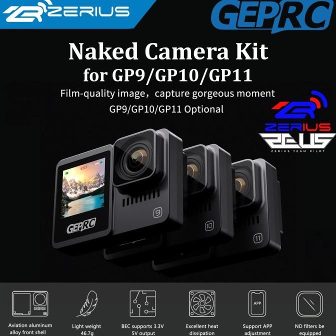 Geprc Naked Camera Kits & Parts For Gopro 9/10/11 Naked Gopro 9/10/11 Murah