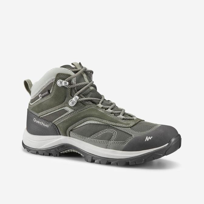 Decathlon Quechua SepatuGunungWanita Mh 100 Mid - Hijau - 8595693