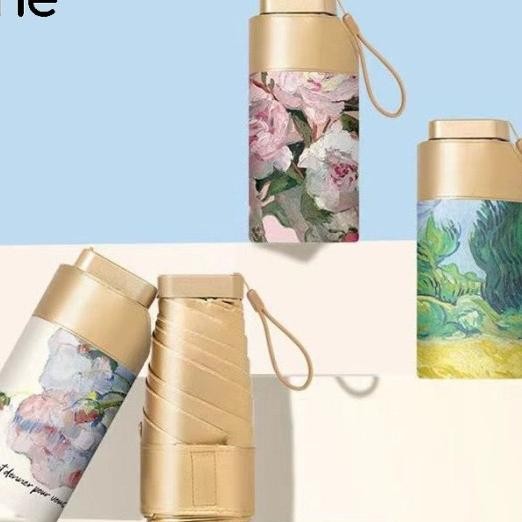 Reine Payung Emas Motif (Baru) / Payung Lipat Uv Ni Emas