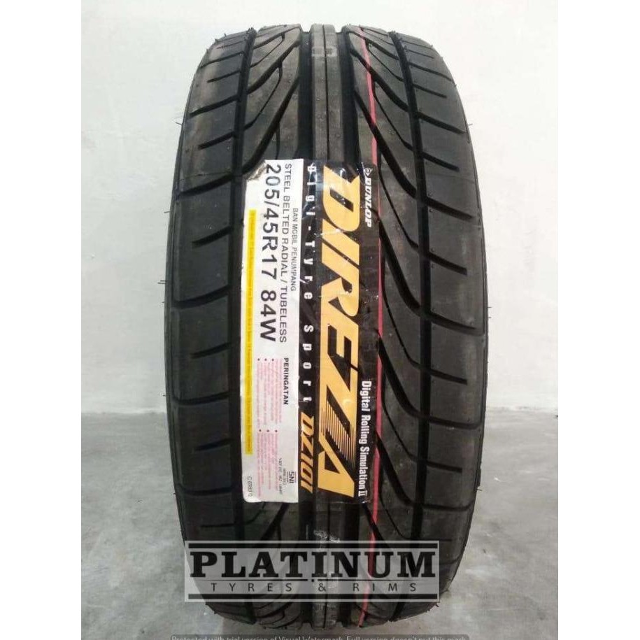 BAN MOBIL BERKUALITAS DUNLOP DIREZZA UKURAN 205 45 R17 ll 205/45 R17