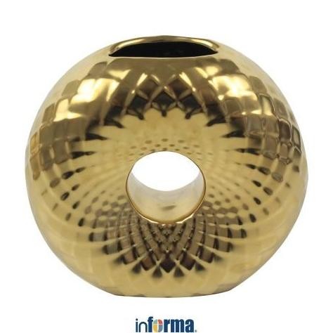 TERMURAH - Informa - Vas Keramik Donatela - Gold
