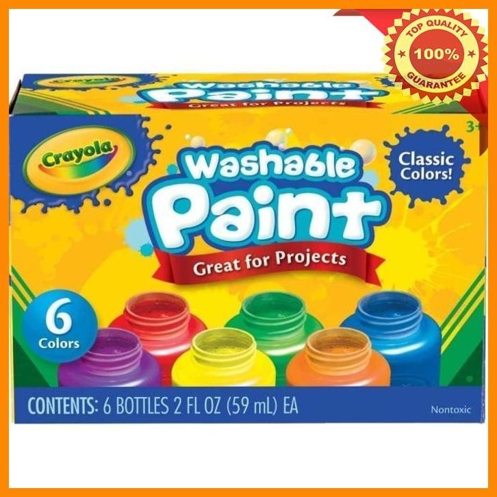 

(EVOL) CAT CRAYOLA WASHABLE PROJECT PAINT CLASSIC - 6 COLORS