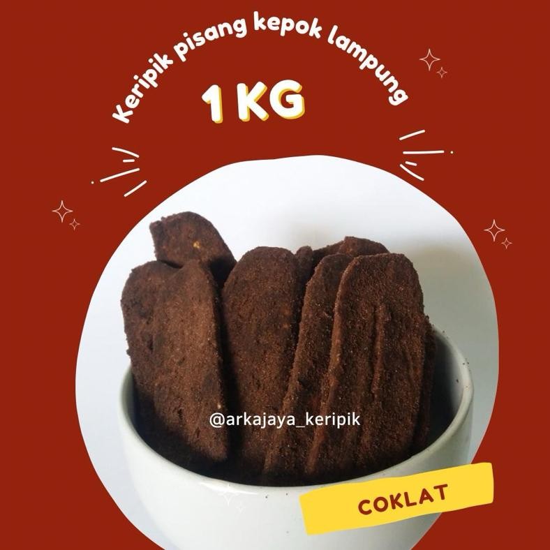 

Buruan Promo 1 Kg Keripik Pisang Kepok Coklat & Aneka Rasa Khas Lampung( Panjang) Premium