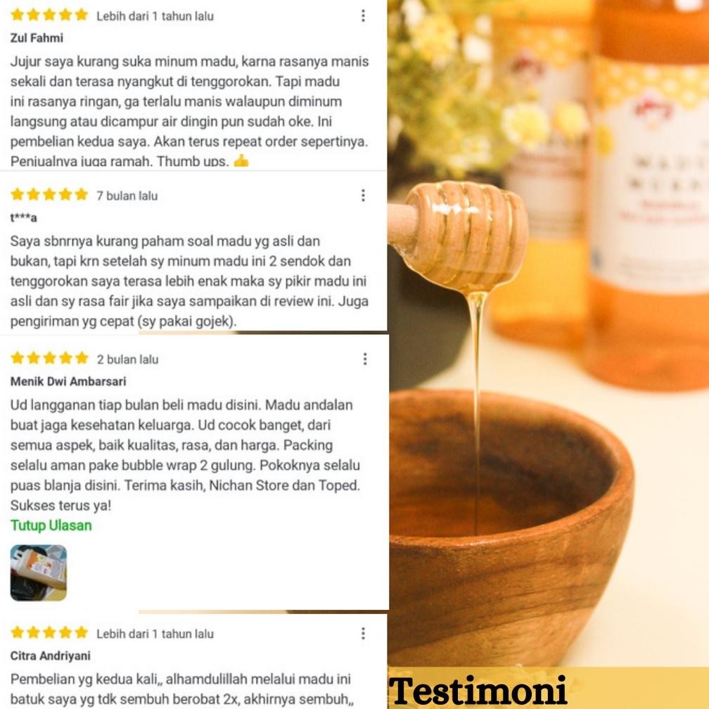 

10.10 Madu Asli / Raw Honey 600 Gram Perasan Madu Sarang Melifera Premium