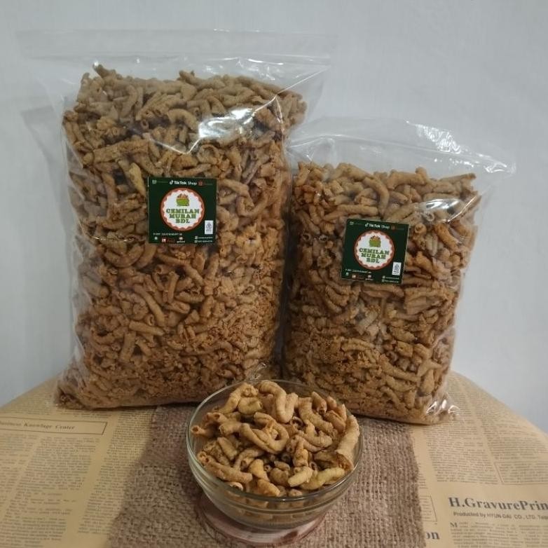 

Sale Keripik Usus Pedas (1 Kilogram Dan 500 Gram) Murah