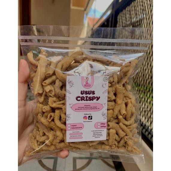 

10.10 Keripik Usus Crispy 250Gr Kriuk Cikruh Original & Pedas Gurih Jajanan Cemilan Kerupuk Krispi Renyah Premium