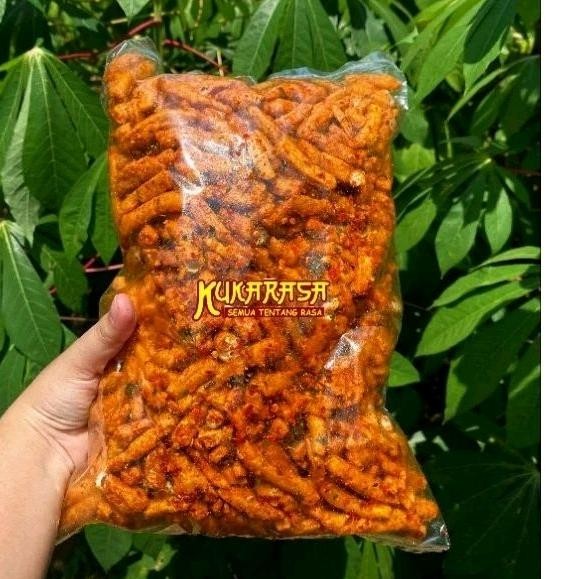 

Flash Sale 1 Kg Basreng Pedas Daun Jeruk (Kukarasa Snack) Grosir