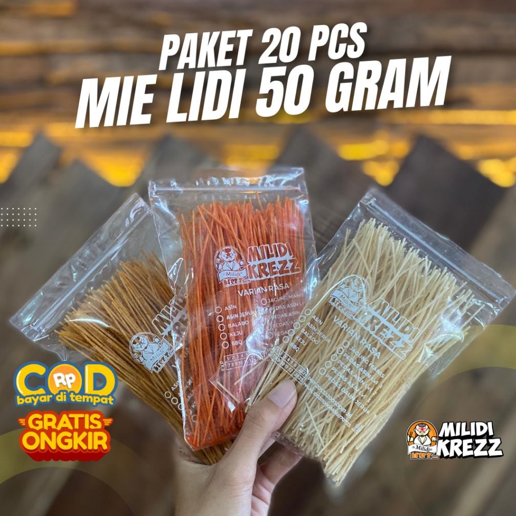 

Sale Mie Lidi Milidikrezz Paket 20 Pcs Grosir