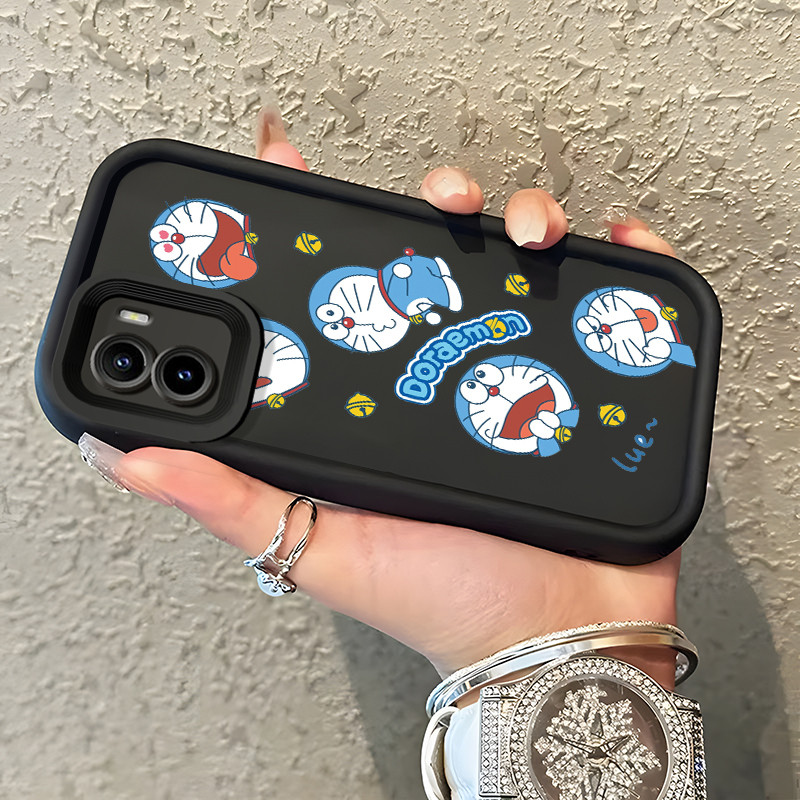 Casing Hp Untuk VIVO Y15S Y15A Y01 Case Casing pola doraemon Kasing HP Cesing Silikon lunak baru Kes
