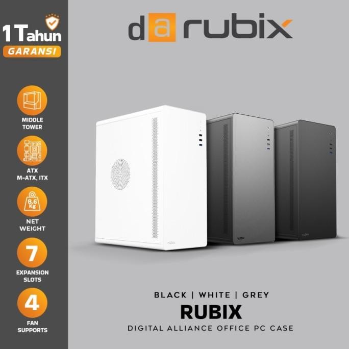 Casing Pc Digital Alliance Rubix - Atx Case Office Da Rubix Baru