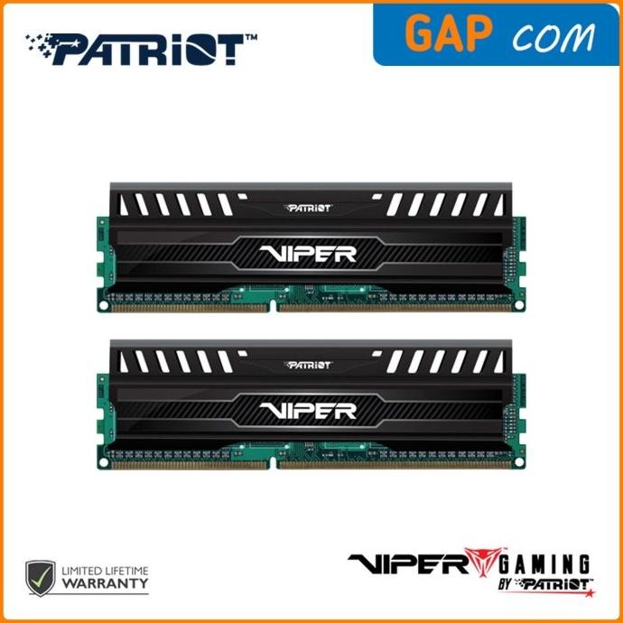 Ram Patriot Viper 3 Ddr3 8Gb/16Gb 1600Mhz/1866Mhz Single/Dual Channel Baru!!