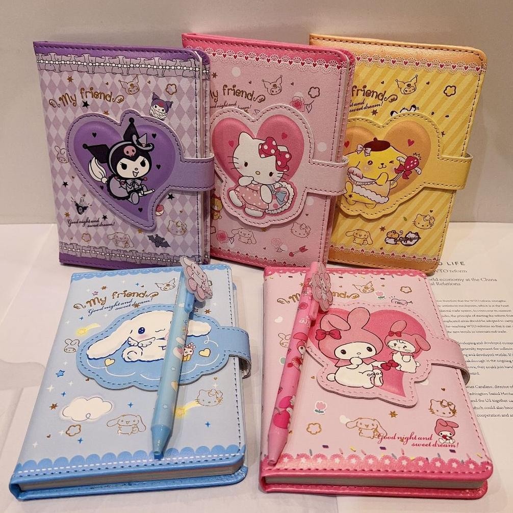 

eq-77 2 in 1 Buku tulis cute Kotak Hadiah Buku Pegangan Gesper Magnetik Kulit PU Studi Kotak Hadiah Portabel Gift set notebook magnet Terlaris
