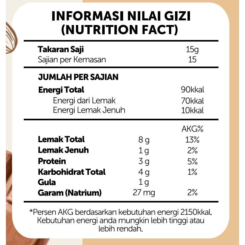 

p4yu Nourish Dark Chocolate Almond Butter - 225 gr