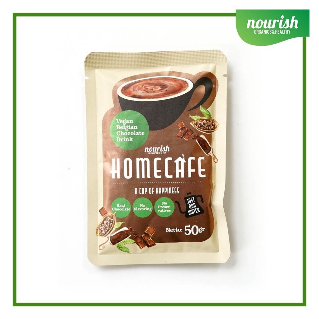

Ay00! Homecafe Vegan Belgian Chocolate Drink, Minuman Siap Seduh 50gr