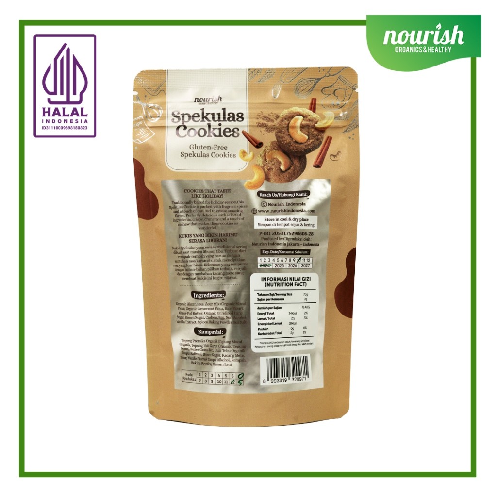 

RiDn Spekulas Cookies - Gluten Free Cookies 70gr