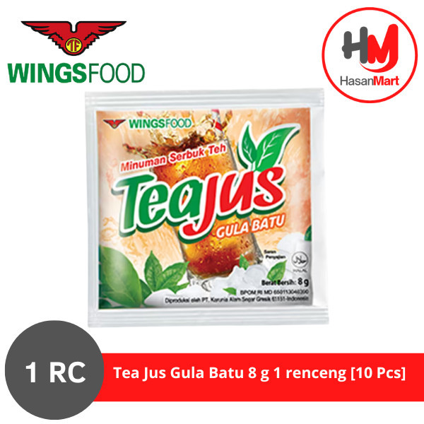 

Tea Jus Gula Batu 8 gram [1 Renceng isi 10 Sachet]
