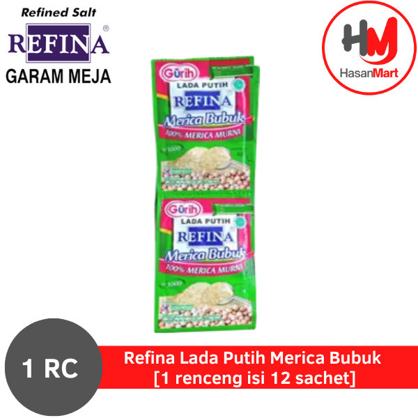 

Refina Lada Putih Merica Bubuk [1 renceng isi 12 sachet]