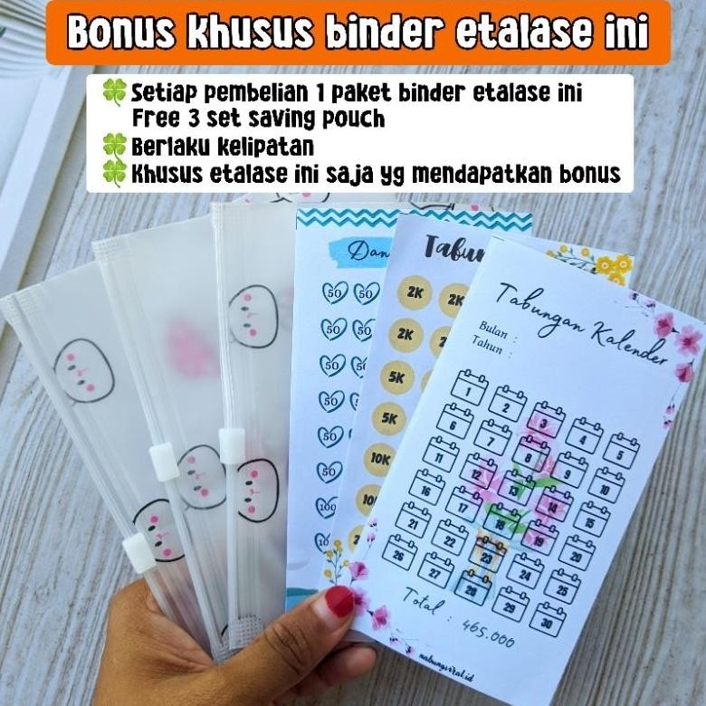 

SPECIAL [10 Ziplock] Part 1 Paket binder Nabung binder keuangan ukuran A6 ed-76