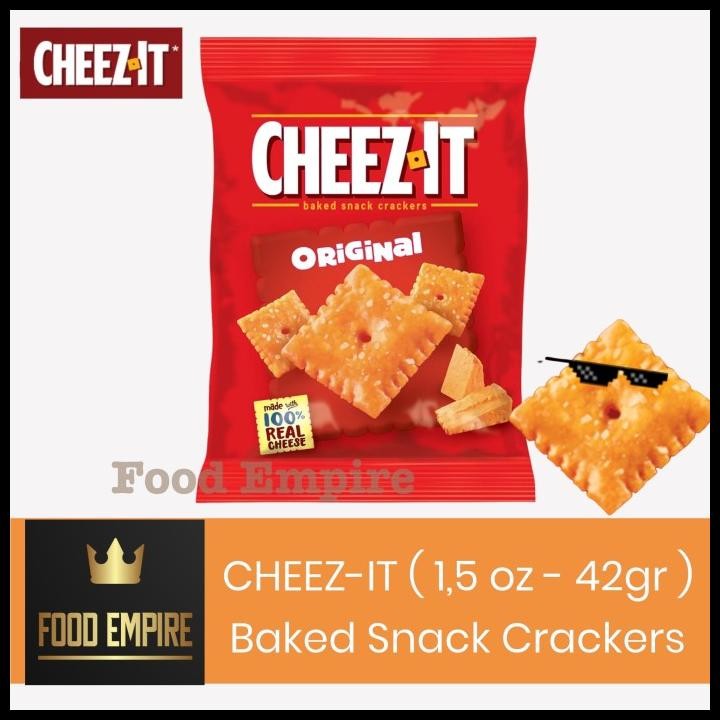 

Cheez It Original 1,5 Oz | Baked Cheese Snack Crackers | Cheez-It