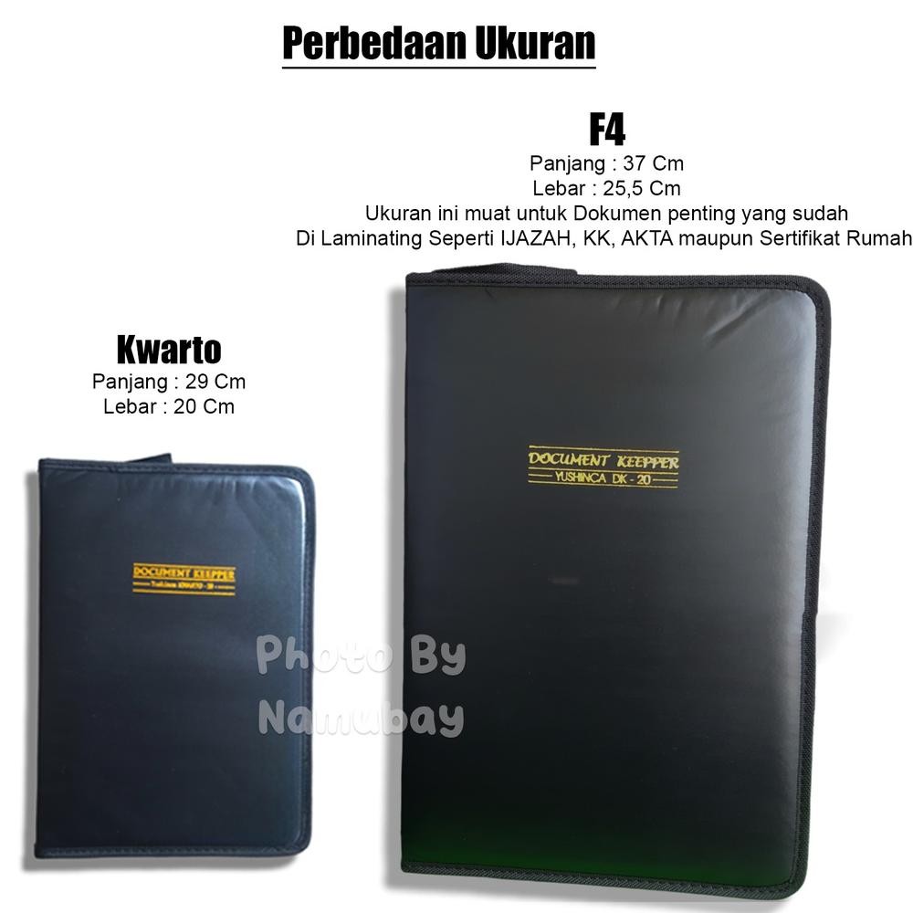 

SPECIAL DOKUMEN KEEPER ISI 20,40,60 LEMBAR/DOKUMEN KEEPER RESLETING/MAP ANTI AIR/MAP DOKUMEN/CLEAR HOLDER/MAP SERTIFIKAT / document keeper resleting / document keeper bag / document keeper f4 / tempat dokumen / tempat berkas an-147