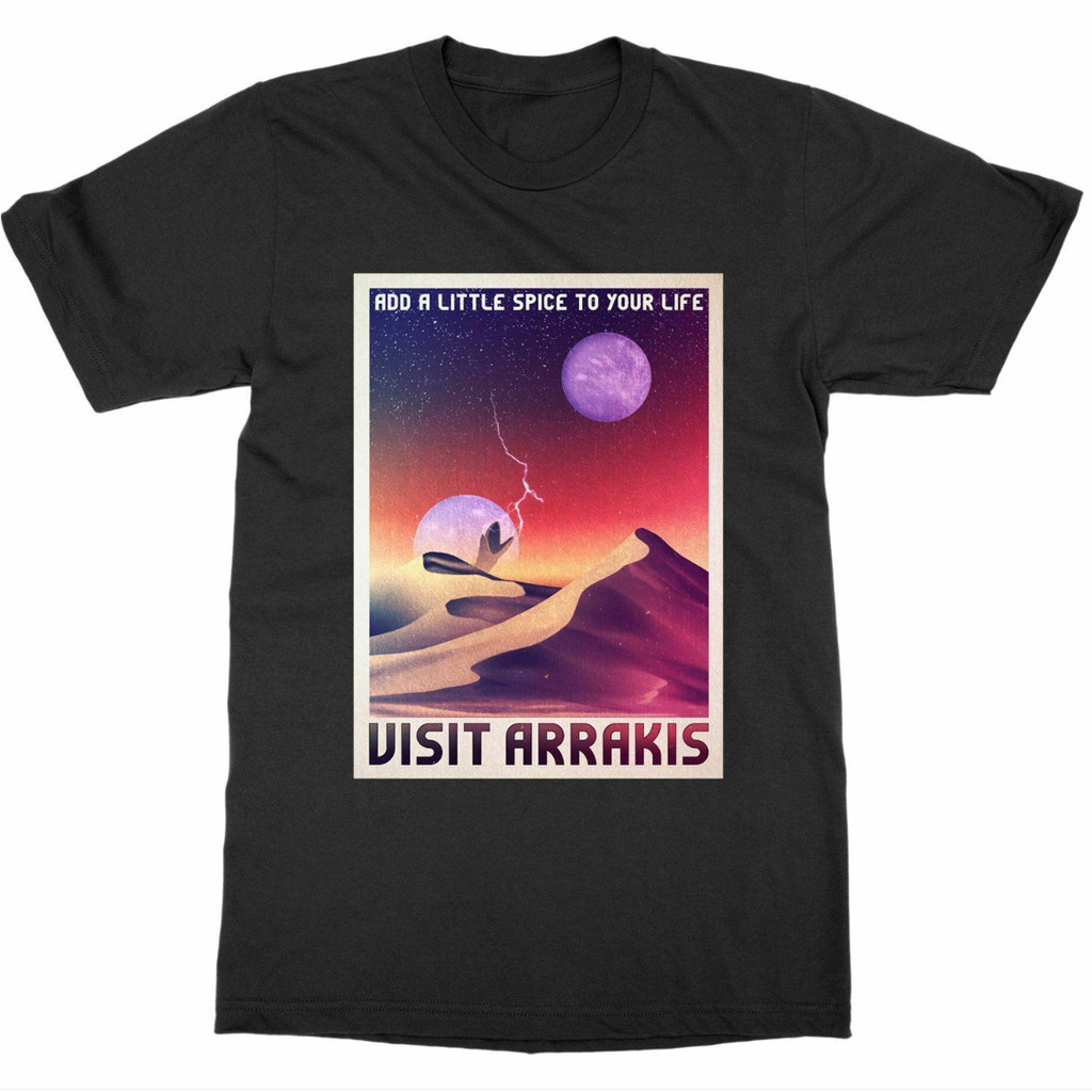 Buku Klasik Fiksi Ilmiah Arrakis Dune Tshirt