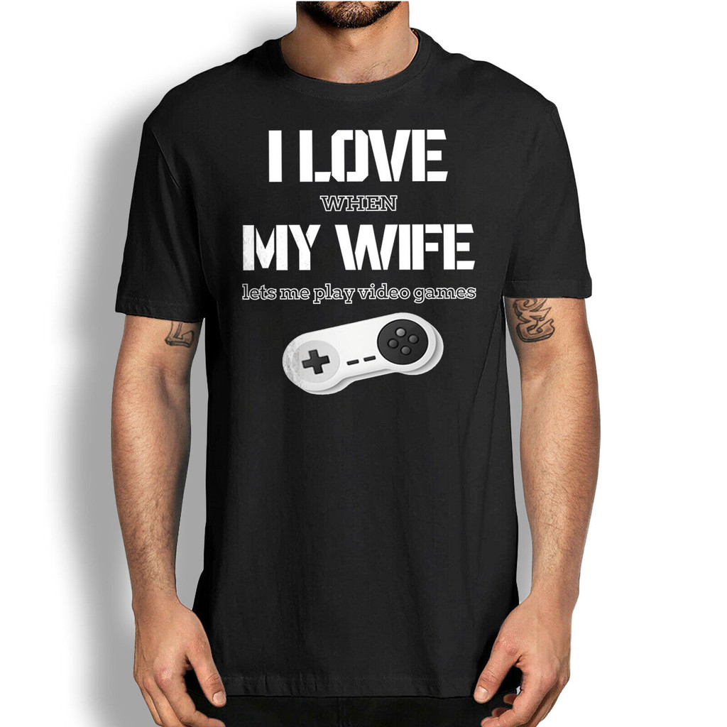 Saya Suka Ketika Istri saya mengizinkan saya Bermain Video Game Kaos Suami Gamer