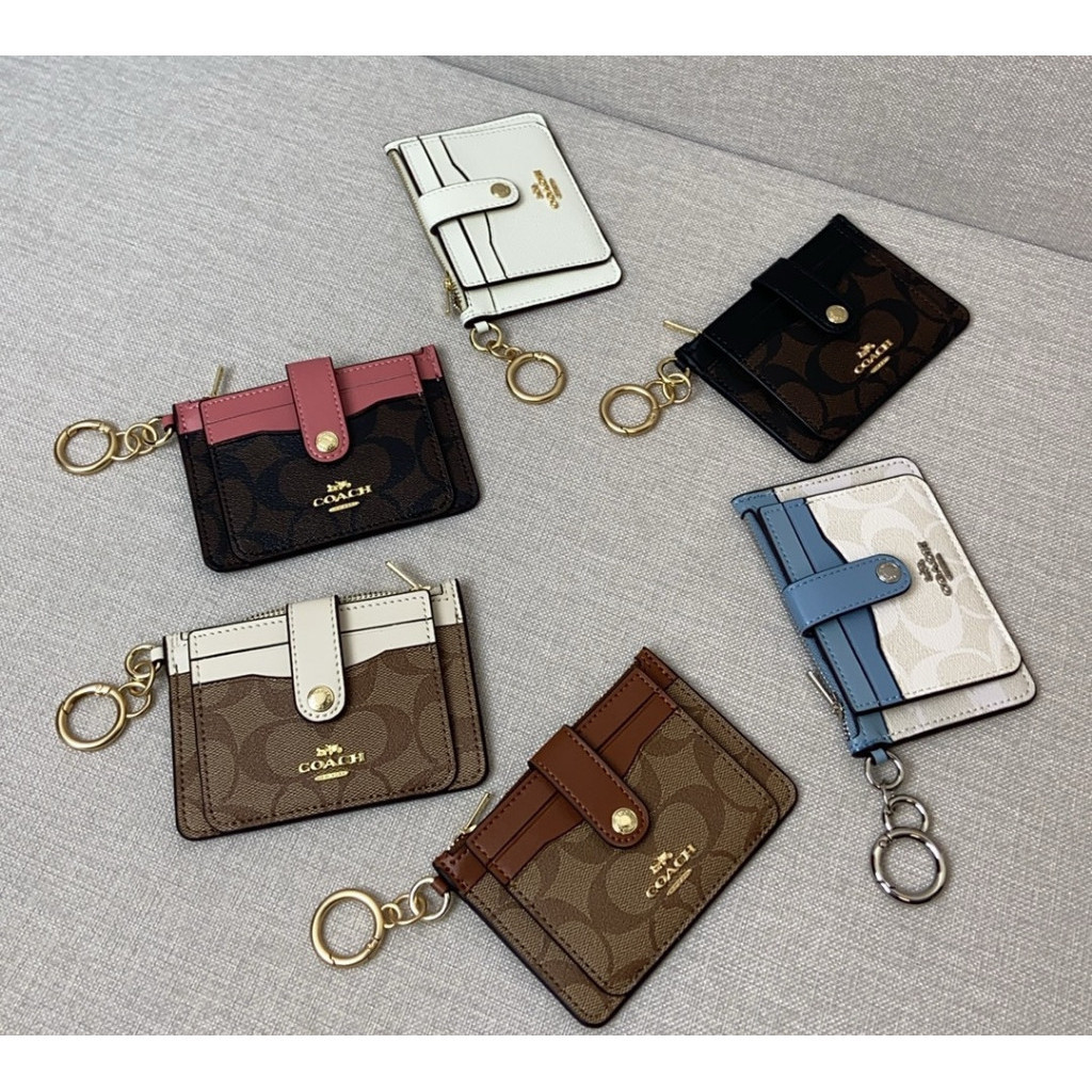 6881 7398 Tas Wanita Dompet Pendek Klasik Fashion Dompet Koin Lipat Dua Ritsleting Kecil Halus Serba