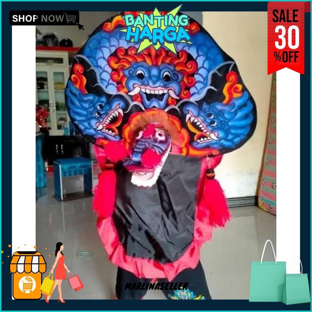 Mainan Anak Topeng Barongan Caplok Barong Caplokan Diskon