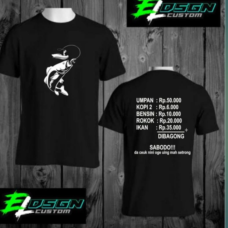Promo Kaos Mancing Premium Logo Tulisan Jersey Mancing Baju Mancing Mantap