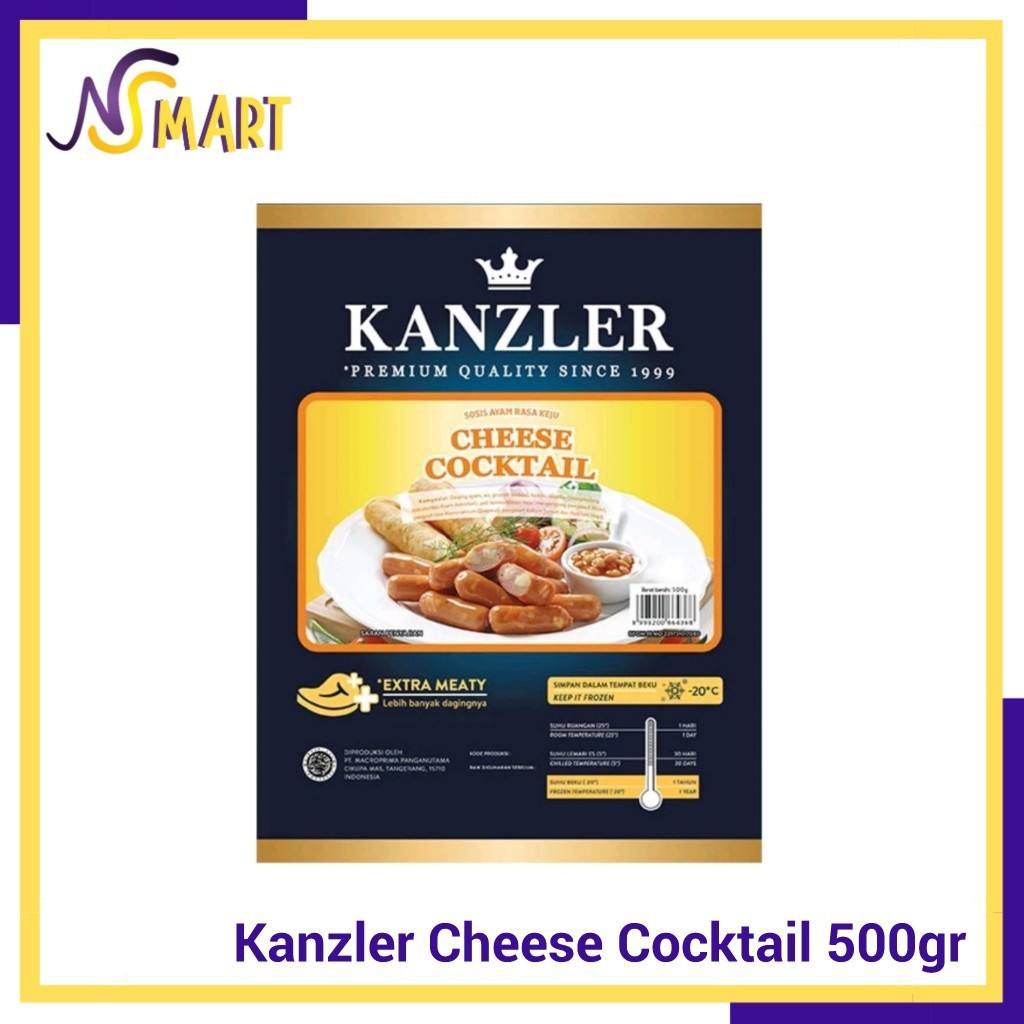 

PROMO Sosis Keju Kanzler Cheese Cocktail 500 gr