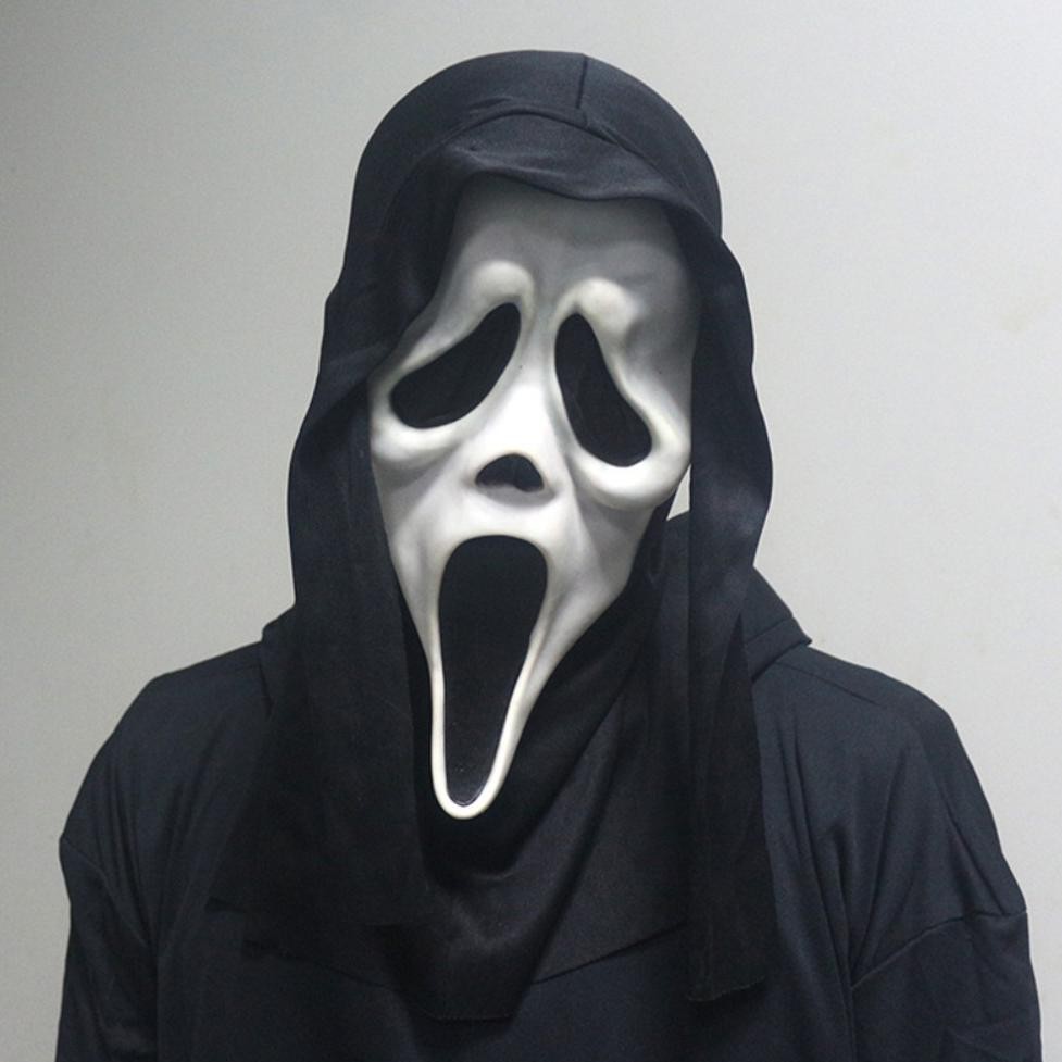 JHK Topeng Scream Ghost Tebal Anti Penyok Hantu Seram TERLARIS