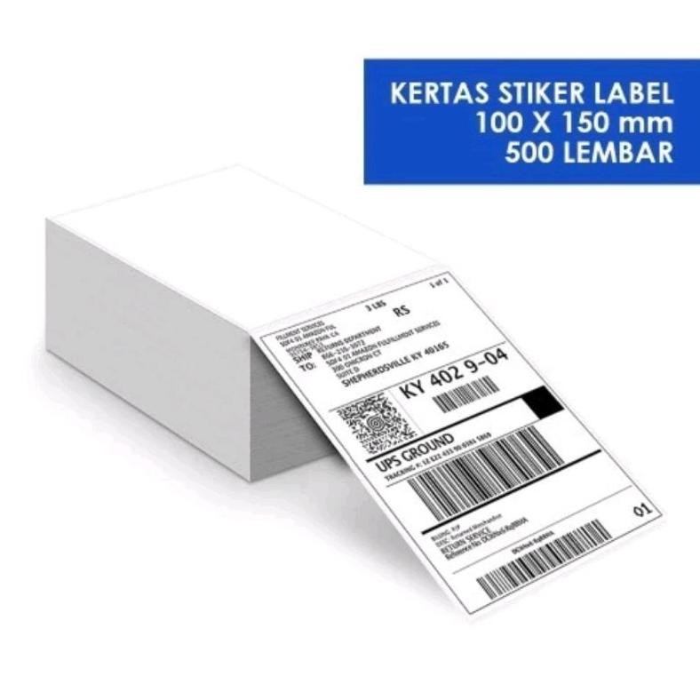 

LABEL THERMAL ALAS KERTAS 100 X 150 X 500PCS | 100 X 100 X 500PCS