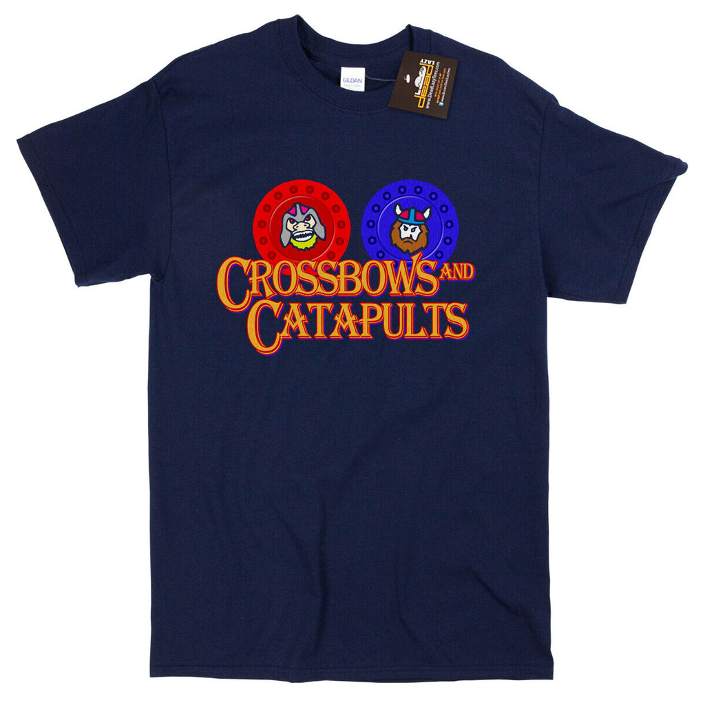 Busur Dan Ketapel Kaos Terinspirasi Retro Permainan Papan Vintage Tahun 80-an
