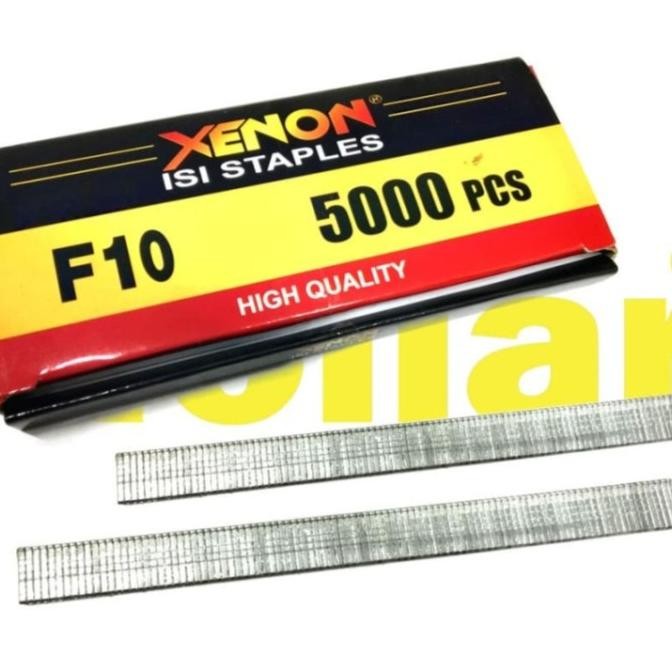 Diskon XENON F10 ISI STAPLES MESIN PAKU TEMBAK REFILL AIR NAILER STAPLER GUN sina4bb Kualitas Baik