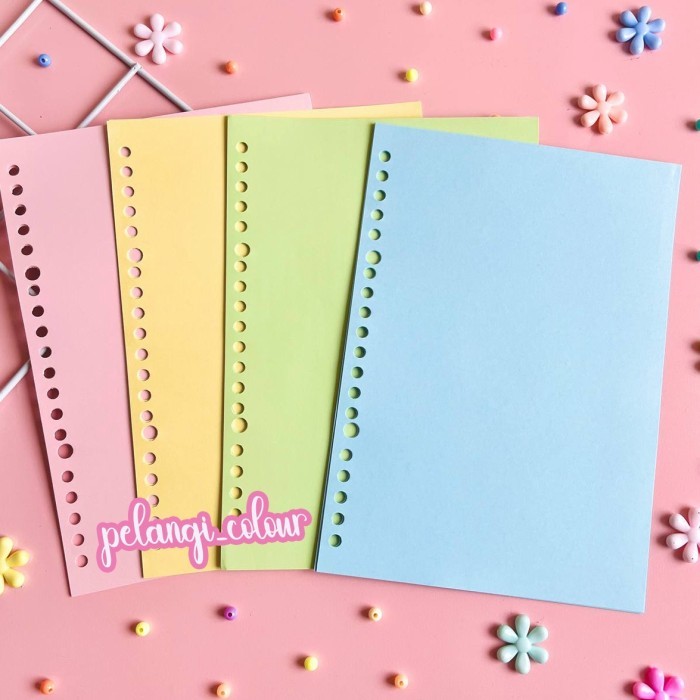 

Amberela - Model Terpopuler Kertas Isi Binder Polos Warna / Loose Leaf Polos War