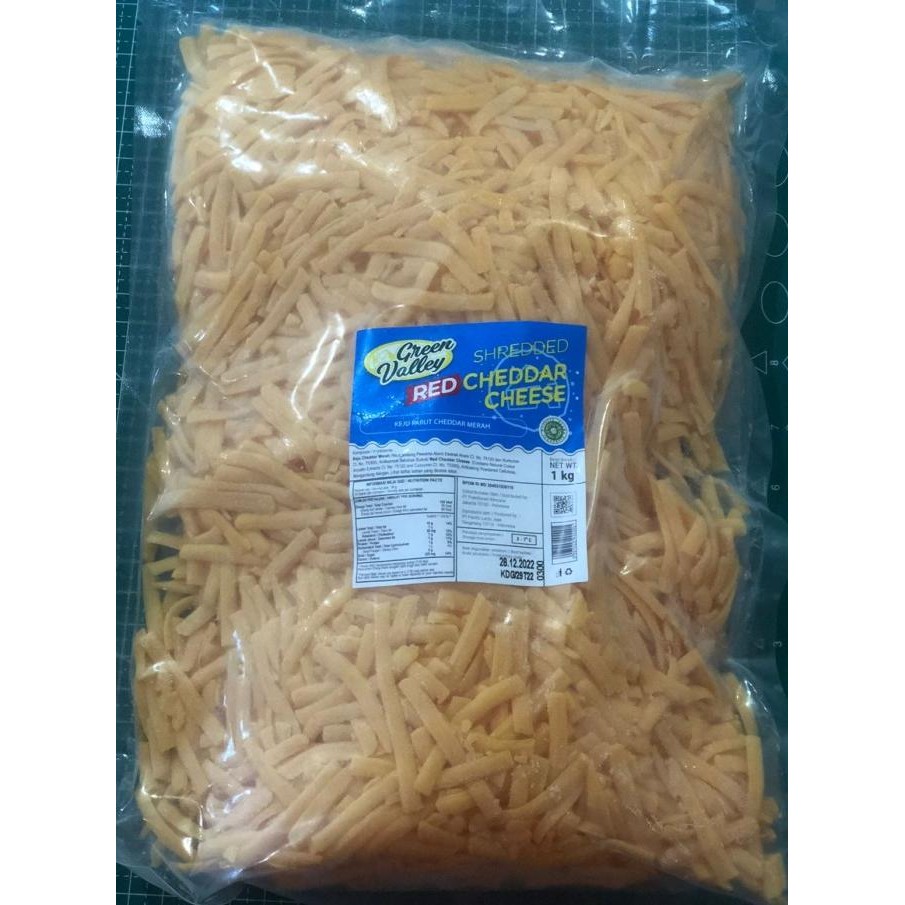 

Red Cheddar Shredded Green Valley - 1 KG