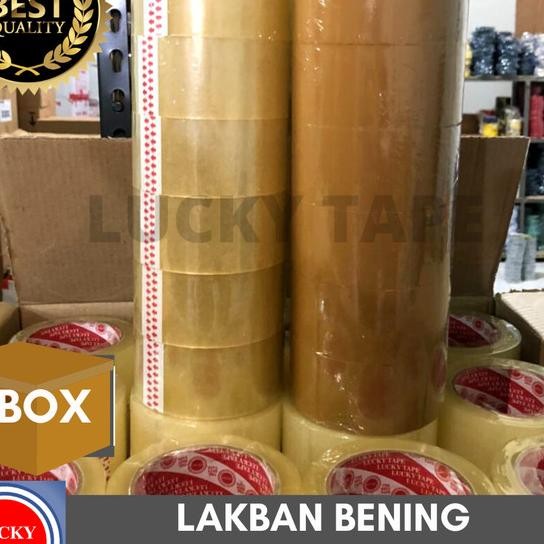 

Lakban Bening Coklat 2" Inch X 100Yard 1 Box Luy Tape