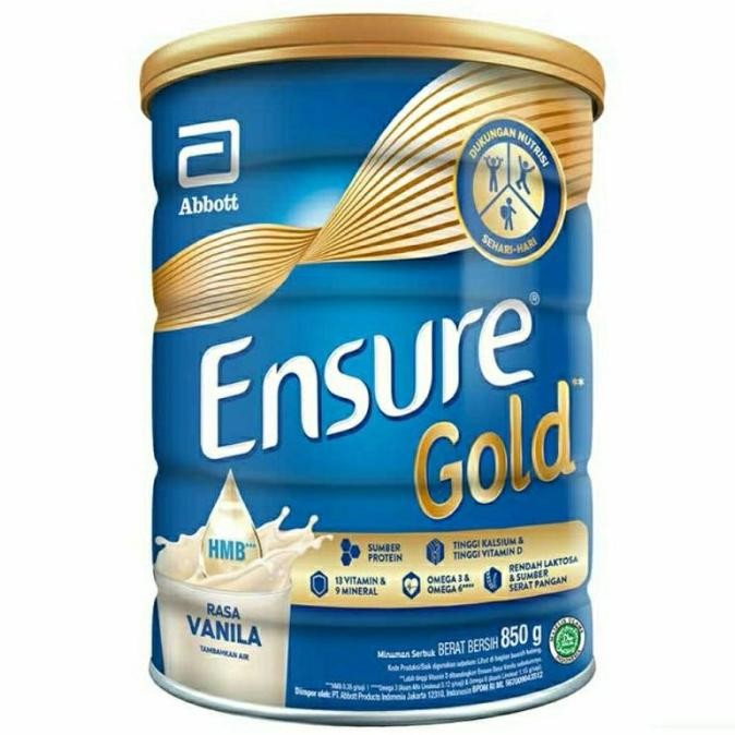 

SUSU ENSURE GOLD RASA VANILA 850 GR MEMENUHI NUTRISI UNTUK DEWASA
