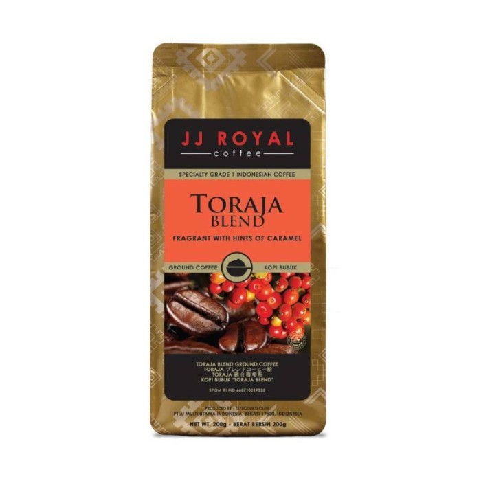 

Coffee/Kopi Jj Royal Toraja Blend Ground Bag 200G