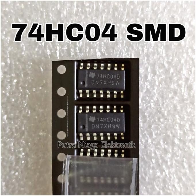 ic 74HC04 SMD SOP 14 PIN 74HC04D HC04 SMD putr4n Kualitas Baik