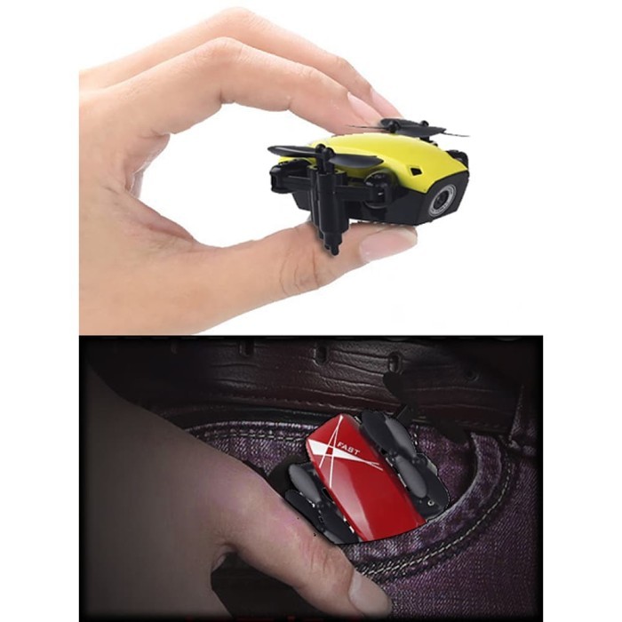 Quadcopter Drone Mini Pocket Foldable Tanpa Kamera - S9