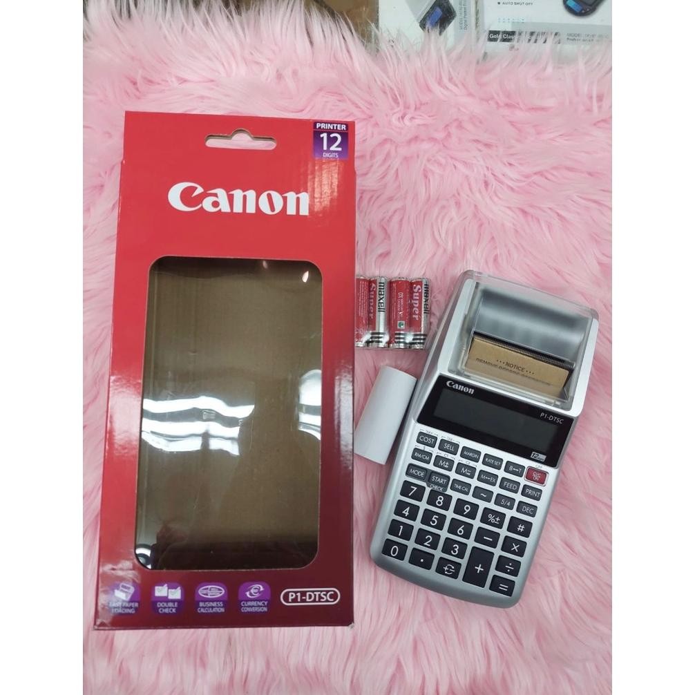 

et-12 Kalkulator Canon printing 12 digit P1 DTS Kalkulator print struk canon Hemat