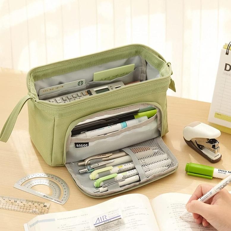 

g-24 Super Large Capacity Pencil Case Kawaii Korean Pencil Cases Aesthetic Stationery Office Desk Storage Bag for Girls School Supplies Premium