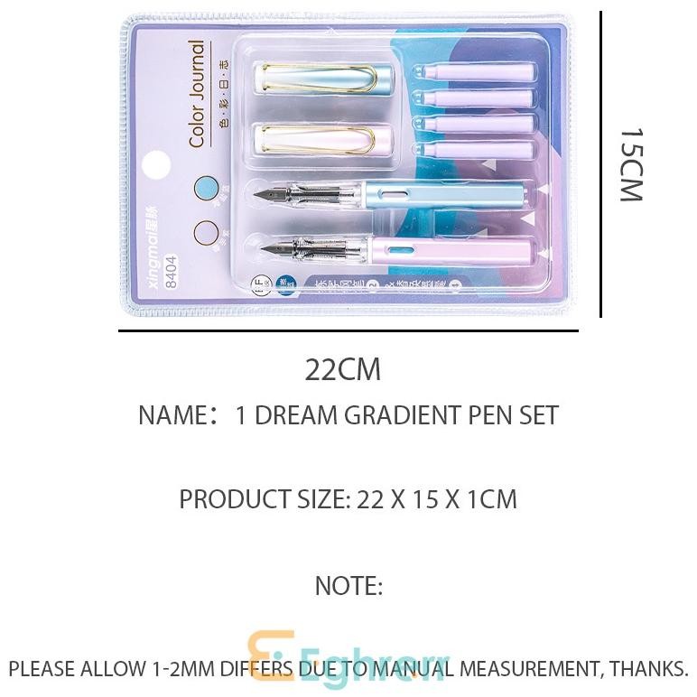 

Cuci Gudang EG-Set Pulpen Premium 0.38mm Gradien Fountain Pen Kantung tinta pulpen set pulpen Pena kantor Alat Tulis Siswa-Eghrerr Termurah