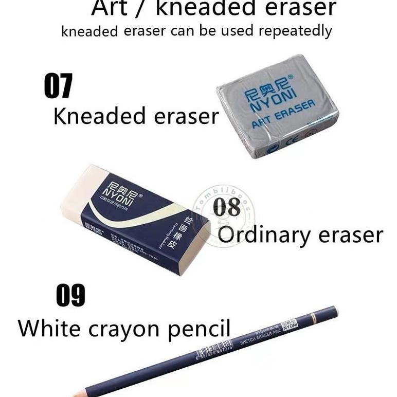 

gf-5 29pcs/Set Lukis Sketsa Lengkap Paket Drawing Pencil Gambar Metal Tin Box Pensil Gambar Viral