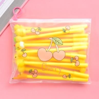 

uy-23 Pulpen Gel Karakter Lucu Set Isi 20PCS Pena FREE Zipper Pouch Tempat Pensil Transparan Murah stockami A15 Termurah