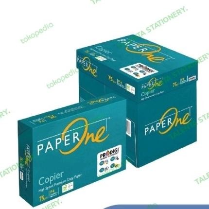 

Paperone Kertas F4 75Gr Copier 1 Box = 5 Rim= (2500 Lembar) Kertas Hvs [ Brunr ]