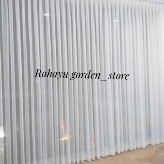 Vitrase Gorden Polos Putih L 200 X T 250 Gorden Vitrase Putih Polos