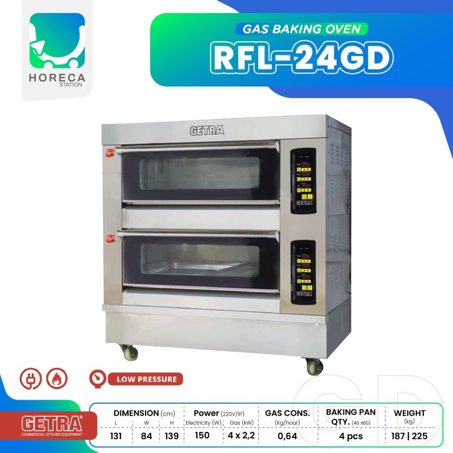 GETRA Gas Baking Oven RFL-24GD / RFL 24GD / RFL 24 GD