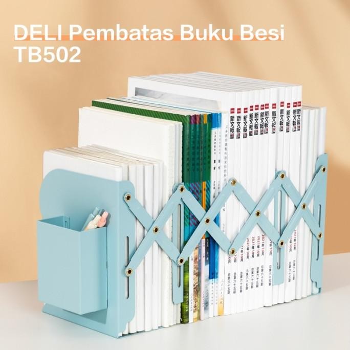 

BEBAS ONGKIR - Grafitti Stationarry - Deli Pembatas Buku Besi Stretch / Book End Deng